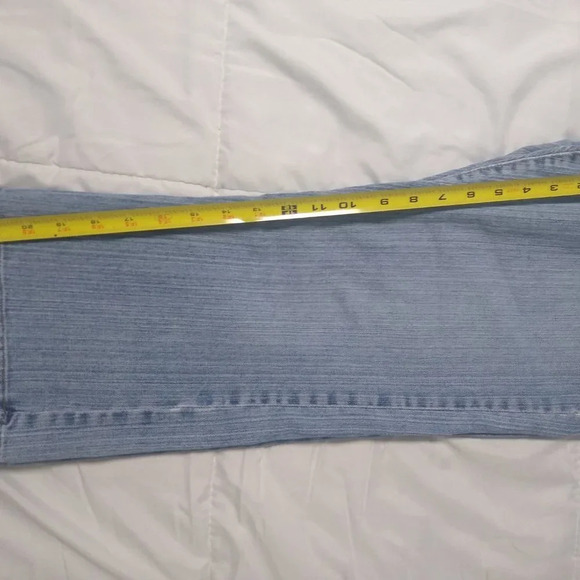 LUCKY BRAND BUTTON FLY BLUE RIDER CROP DENIM JEANS 6/28 - Picture 8 of 10
